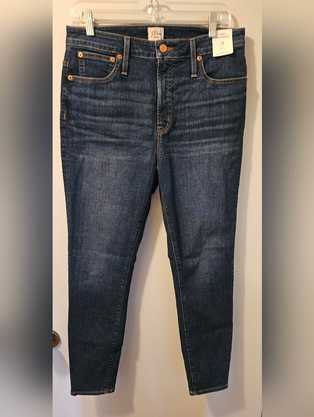 J Crew High Rise Curvy Toothpick Blue Jeans Women's Size 31 NWT‎
